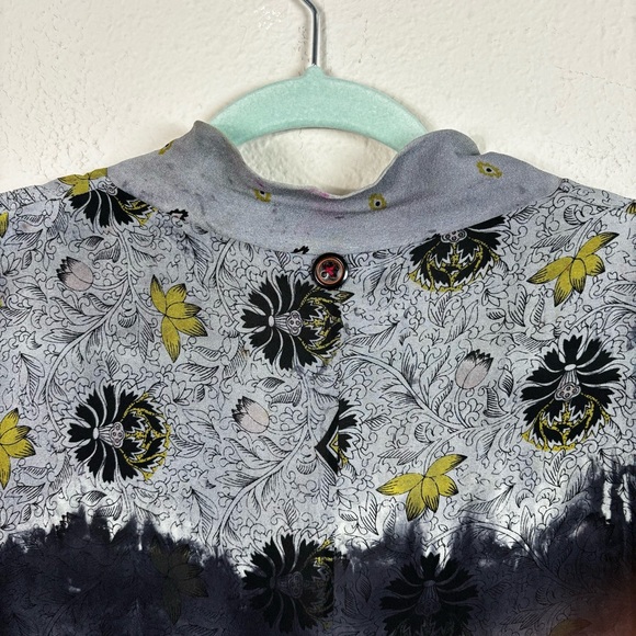 Elegant Gray and Yellow Maxi Dress - Picture 9 of 12